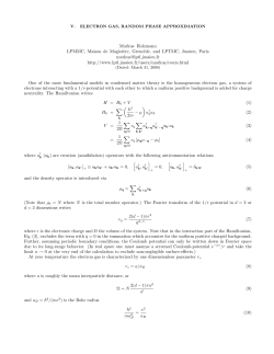 Random Phase Approximation