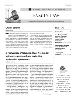 Family Law - Illinois State Bar Association
