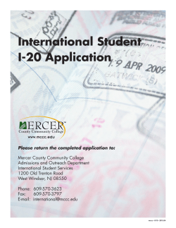 International Student I-20 Application
