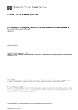 The designation of states for the enforcement of sentences