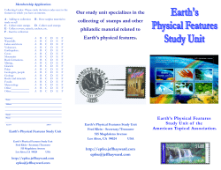 epfsu brochure - Earth`s Physical Features Study Unit