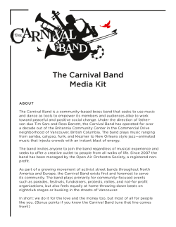 The Carnival Band Media Kit