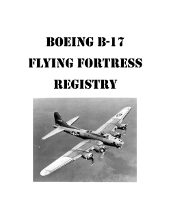 Boeing B-17 Flying Fortress Registry