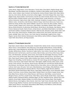 17 Quarter 2 Honor Roll