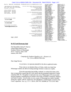 212.373.3086 July 2, 2015 By ECF and Electronic Mail The
