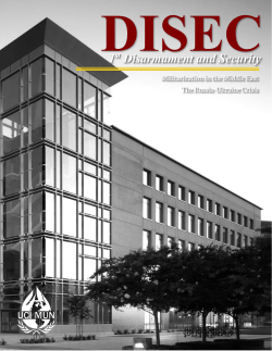 DISEC Topic Synopsis