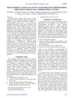 Development and Scale-Up of an HF Free Electropolishing Process