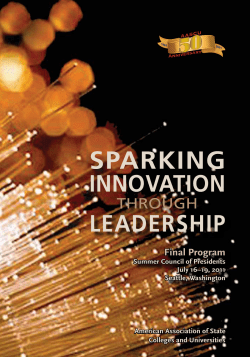 sparking - American Association of State Colleges and Universities