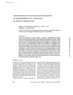 cryoprotectant-induced redistribution of intramembranous particles
