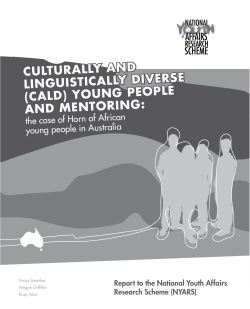 Culturally and Linguistically Diverse (CALD) Young People and