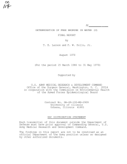 Determination of free bromine in water