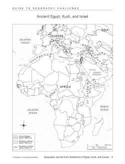 Ancient Egypt, Kush, and Israel