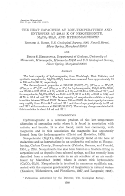 THE HEAT CAPACITIES AT LOW_TEMPERATURES AND