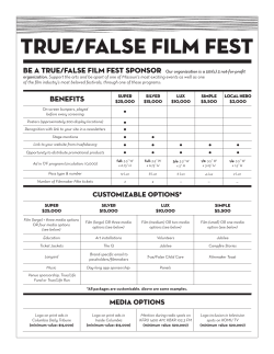 3 not-for-profit - True/False Film Fest