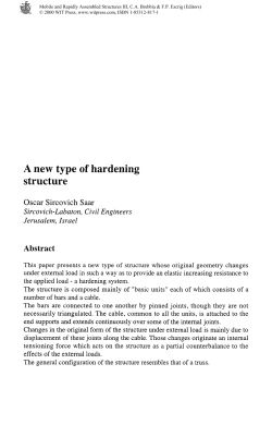 A new type of hardening structure Oscar Sircovich Saar