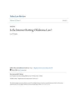 Is the Internet Rotting Oklahoma Law?