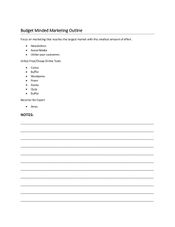Budget-Minded Marketing