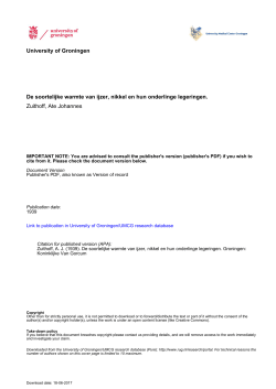 De soortelijke warmte van ijzer, nikkel en hun onderlinge