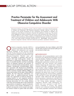 AACAP OFFICIAL ACTION Practice Parameter for