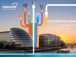 Q2-16 financials update