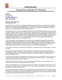 SonLight Power 10th Anniversary