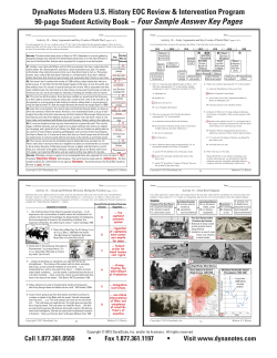 Four Sample Answer Key Page