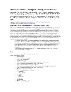 Dexter Cemetery, Codington County, South Dakota