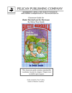 the Hattie Marshall and the Hurricane study guide.