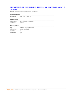 Amicus: Friends, Enemies, and the State