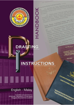 drafting instructionhandbook - Attorney General`s Chambers