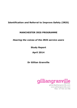 IRIS service users study April 2014 Report