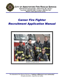 Firefighter Application Manual