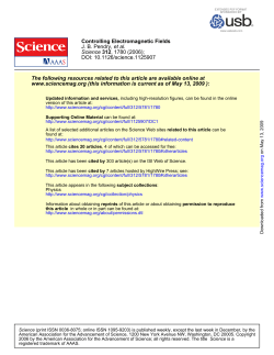 Controlling Electromagnetic Fields