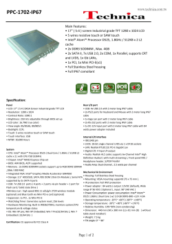 Datasheet(PDF,...) - Technica House Incorporation