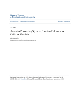 Antonio Possevino, S.J. as a Counter