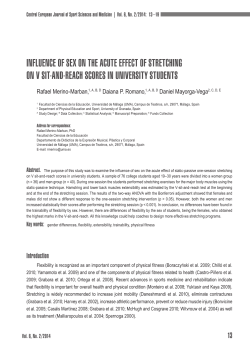 INfluENCE of SEx oN thE aCutE EffECt of StrEtChINg oN V SIt