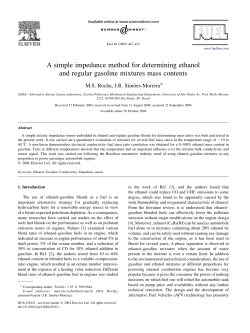 A simple impedance method for determining ethanol and
