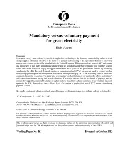 Mandatory versus voluntary payment for green electricity