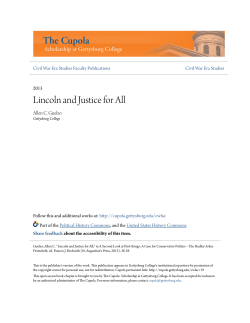 Lincoln and Justice for All - The Cupola: Scholarship at Gettysburg