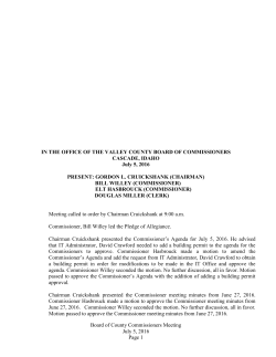 Minutes - Valley County