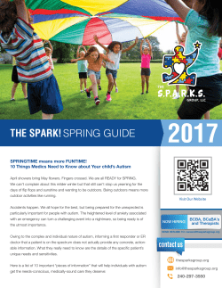 2017 Spring Edition of The SPARK Resource