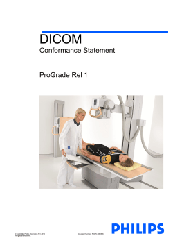 ProGrade Rel 1 - Philips InCenter