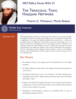 The Tenacious, Toxic Haqqani Network