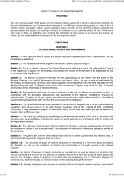 Constitution of Argentina