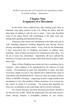 Fragments of a Movement. - National Center for Bicycling and Walking