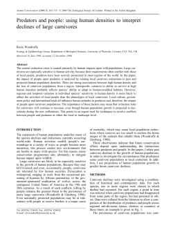 Predators and people: using human densities to interpret declines of