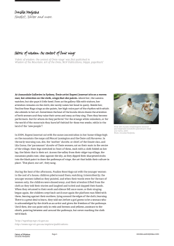 Drusilla Modjeska Novelist, Writer and more. Fabric of wisdom: the