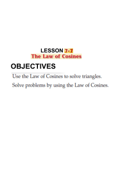 OBJECTIVES