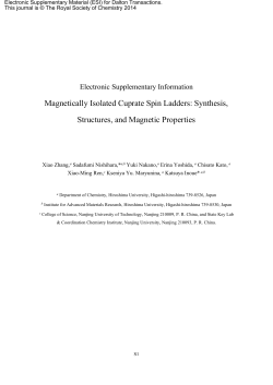 Supplementary Information - Royal Society of Chemistry