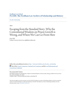 Escaping from the Standard Story: Why the Conventional Wisdom